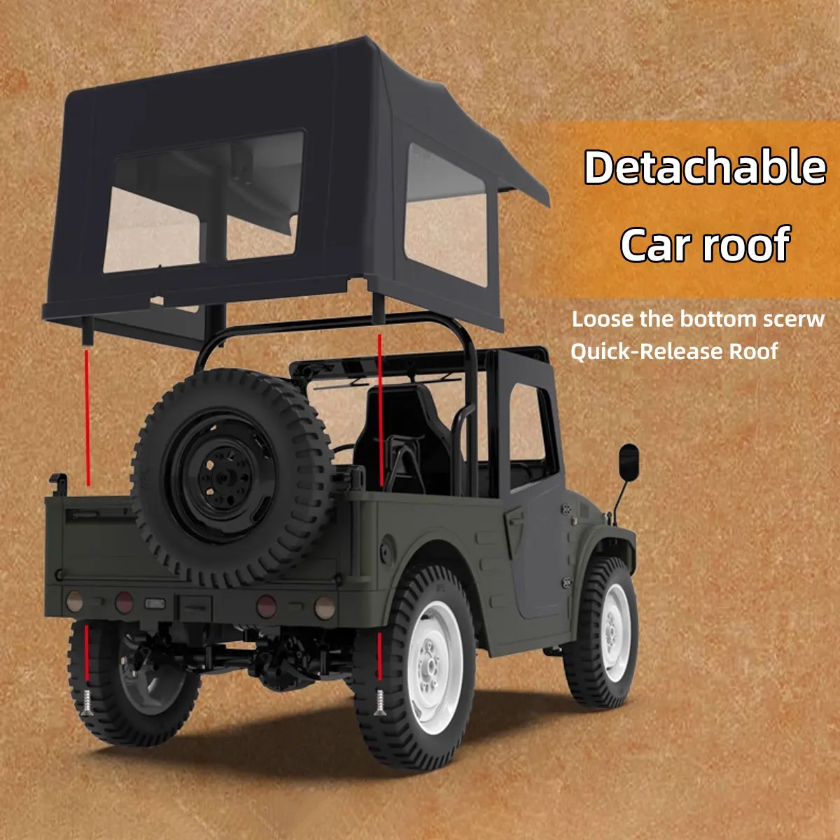 รถบังคับวิทยุ New Wpl C84 1/10 รุ่นจำลอง ขับเคลื่อน 4 ล้อ รถปีนเขา 2.4G รุ่น Jimny พร้อมไฟ ของเล่นรถบังคับสำหรับเด็กผู้ชาย