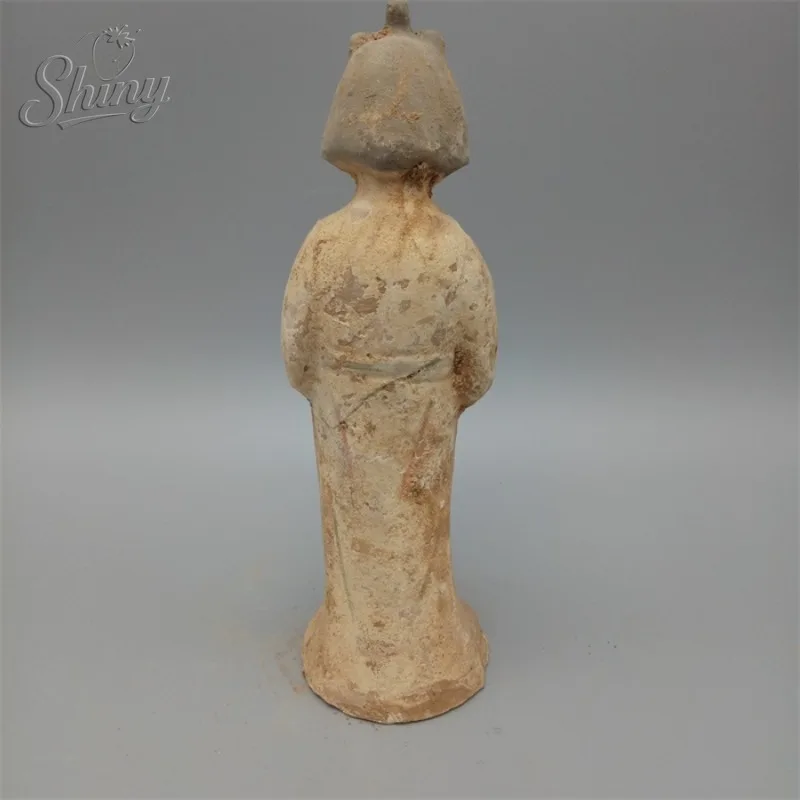 Tang Sancai Pottery Beauty Figurine Antique Replica of Tang Dynasty Excavated Ancient Porcelain