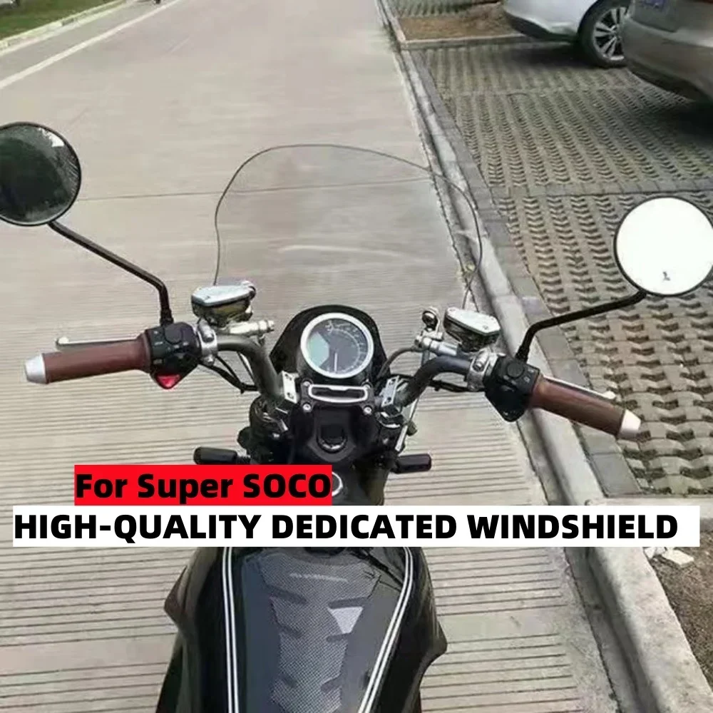 【Perfect fit】For Super Soco Tc-Max Tcmax Motorcycle Windshield Windscreen Deflector Fit Super Soco Tc/Mac Tc-Max Tc Mac Tc-Max