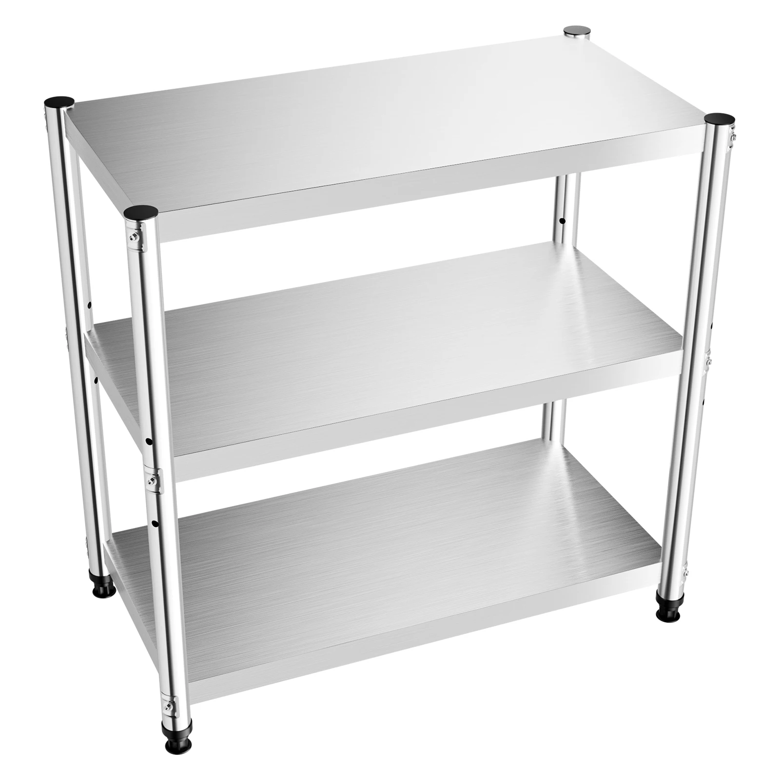 3-layer Stainless steel storage rack 80*40*80cm