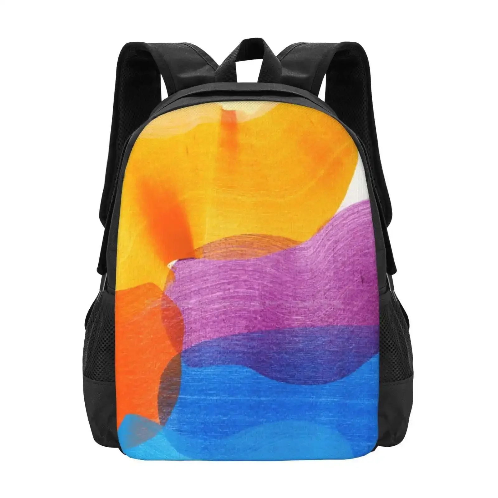 السماء الزرقاء وأشعة الشمس 01 رائجة البيع حقيبة مدرسية على ظهره حقائب الموضة اللوحة مجردة التعبيرية مجردة كلير Desjardins #1