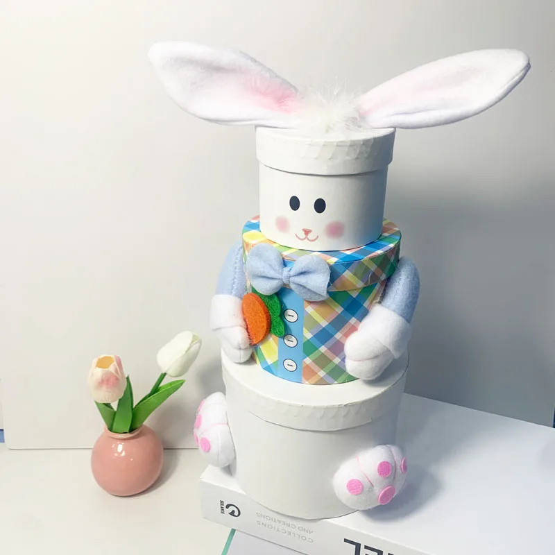 

3Pcs Rabbit Gift Boxes Candy Favors Packaging Wedding Birthday Party Decoration Kid Gift Packaging Box Baby Shower Supplies S003