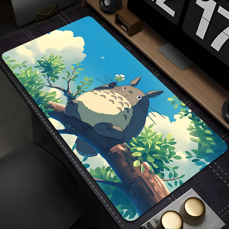 

Mouse Pad PC Accessories Keyboard Pad Office Desk Mat Anti Slip Cartoon T-totoro Mousepad Rubber Tablet Pad Gaming Extended Pad