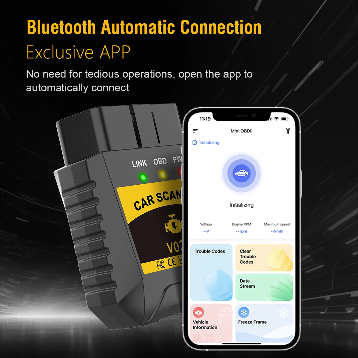 Bluetooth OBD2 Scan…
