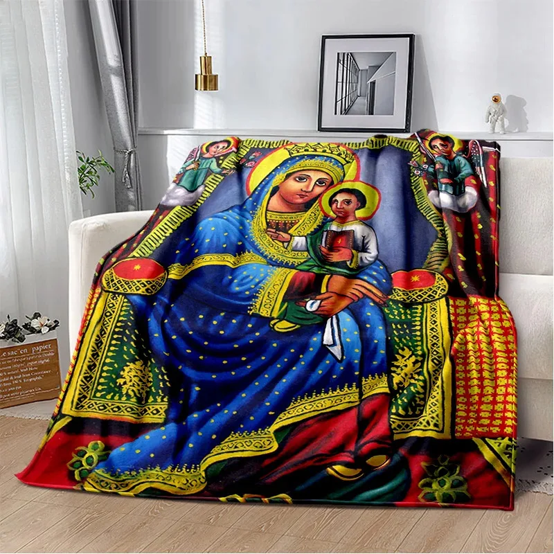 

Famous Ethiopian PaintingArt Blanket Fashion Bed Sofa Air Conditioning Fashionable Leisure Picnic Travel Soft Customizable Throw