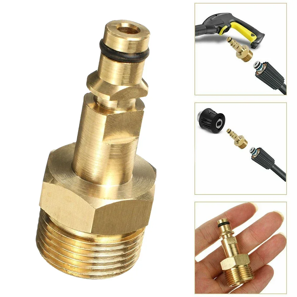 1pc High-Pressure Washer Hoses Adapter M22 Converter Fitting For Karcher Washer Solid Brass Garden Power Equipment