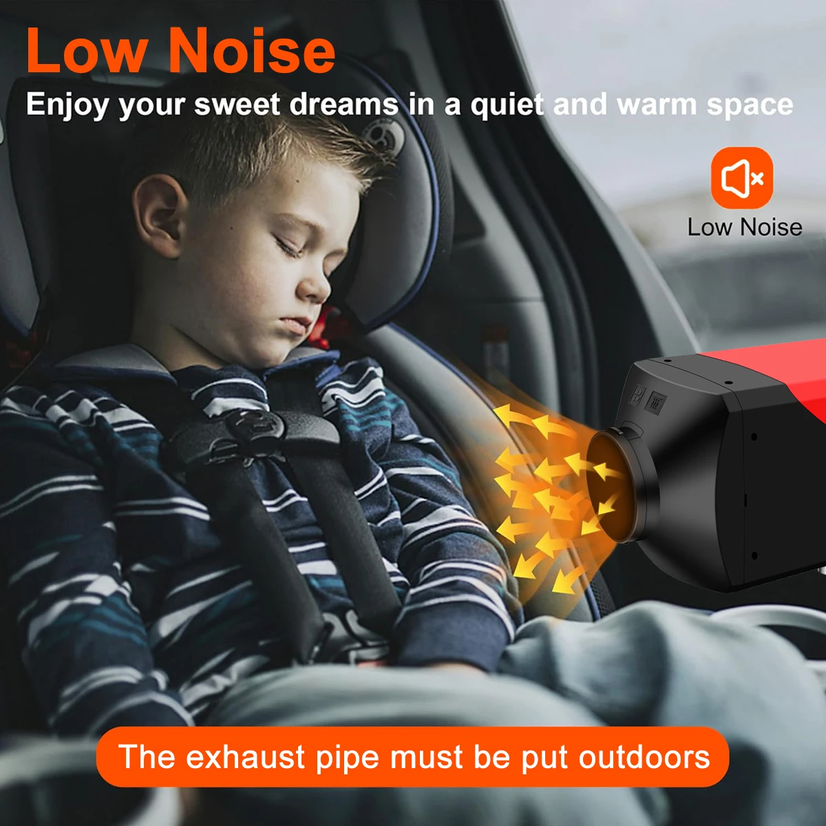 EAFC 5KW الديزل مسخن الهواء الخمار سخان الديزل 12 فولت/24 فولت التحكم عن بعد الديزل سخان التوقف مع LCD التبديل لسيارة شاحنة قارب #4