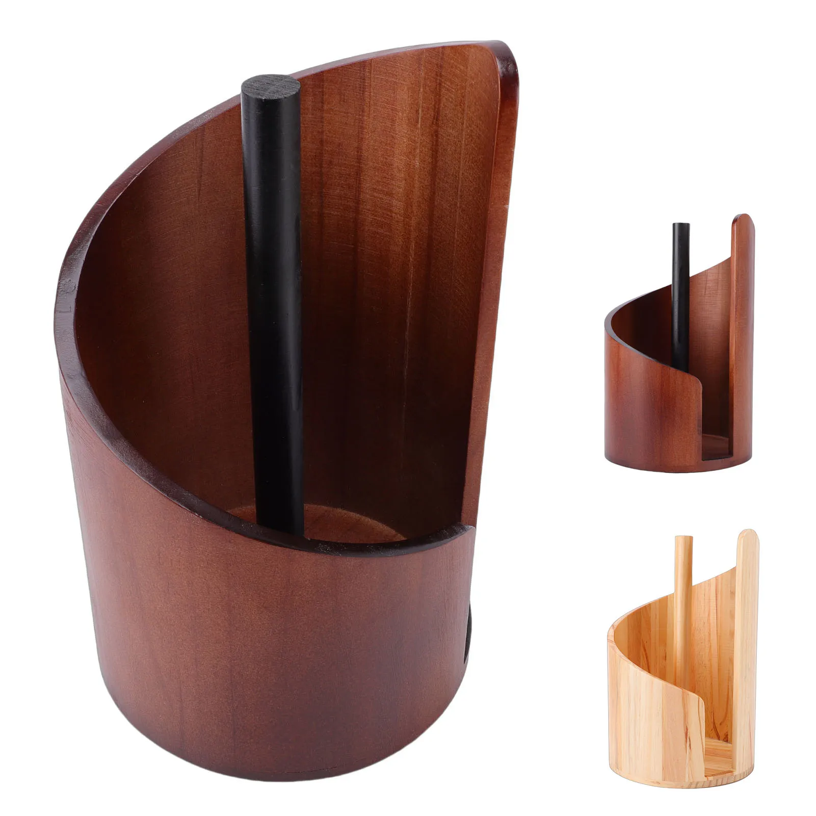 

Mountain Paper Towel Holder Wooden Countertop Freestanding Paper Towel Roll Holder Stand for Kitchen Bathroom Paper Towel Holder