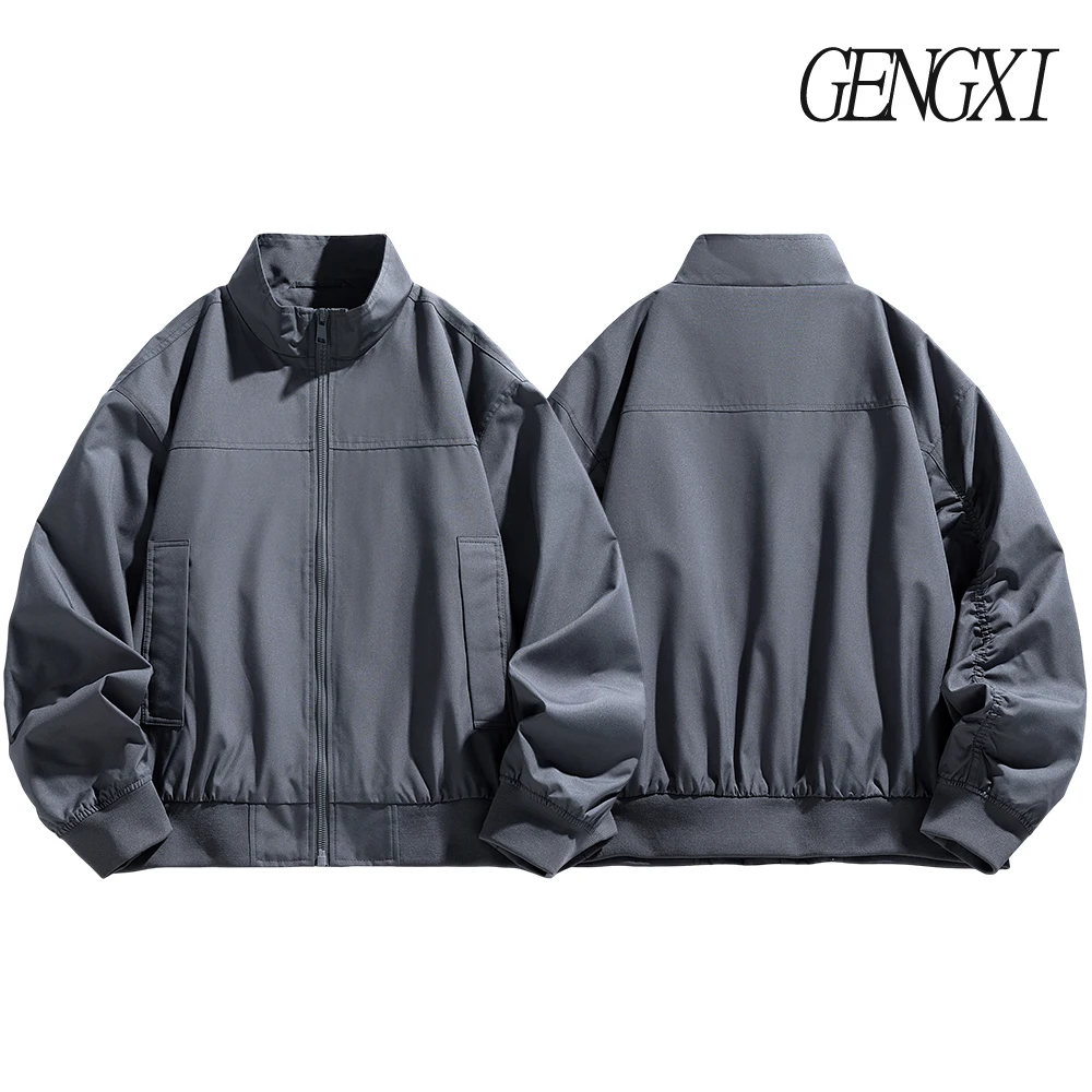 American Vintage Basic Workwear Pilot Jacket Men's Windproof Waterproof Tactical Military Coat CleanFit Stand Collar Trench Coat