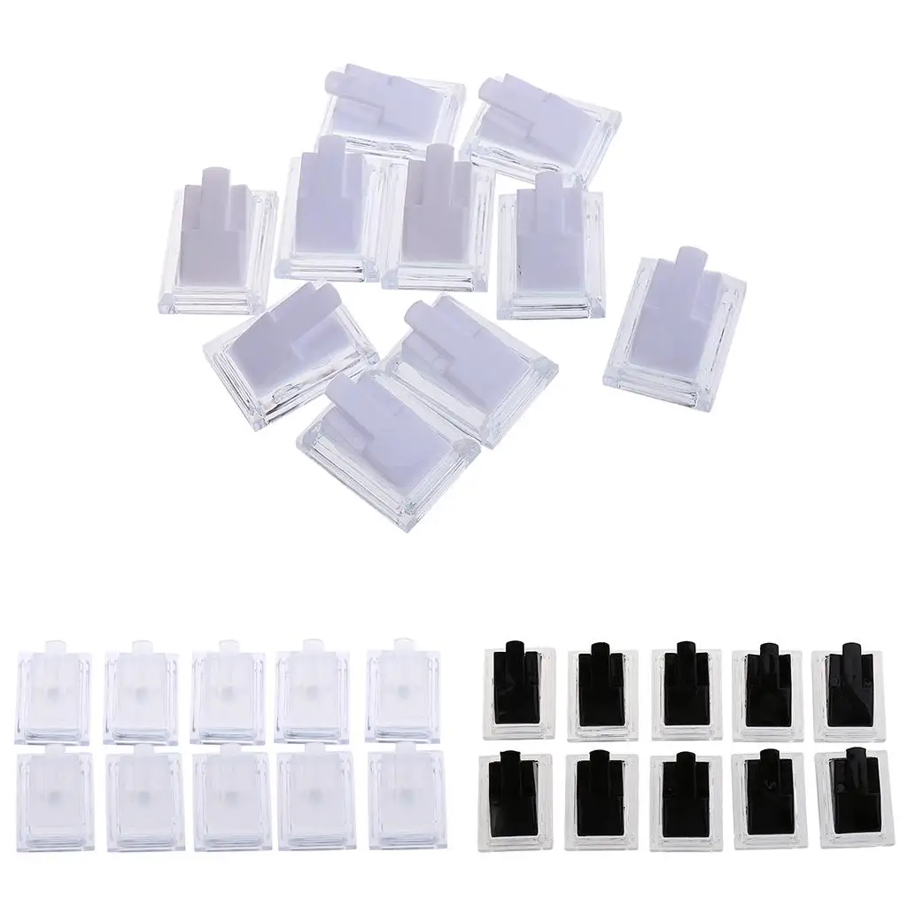 

10x Mini Plastic Finger Ring Stand Holder Jewelry Storage Display Accessory