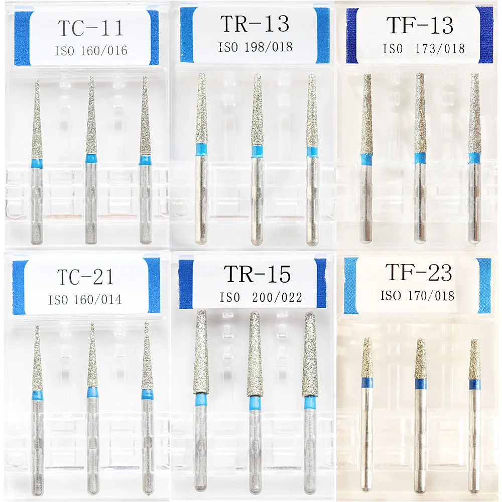 1 Pack Standard Dental Diamond Burs High Speed Handpiece Polisher Drill FG1.6mm Polishing Dentistry Lab Products Carving tools