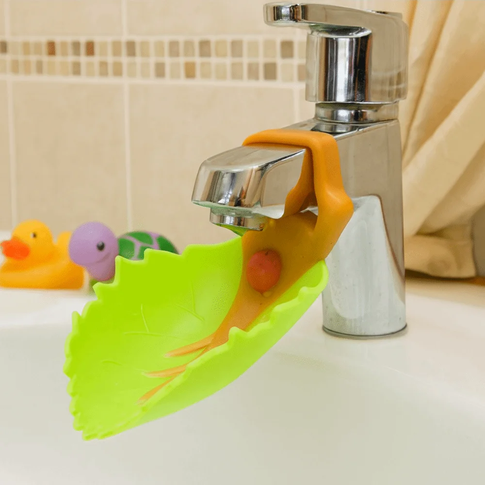 

Creative Cartoon Children's Faucet Extender Leaf Design Safety Sink Faucet Extender Water Saving Water Faucet Extension Bathroom