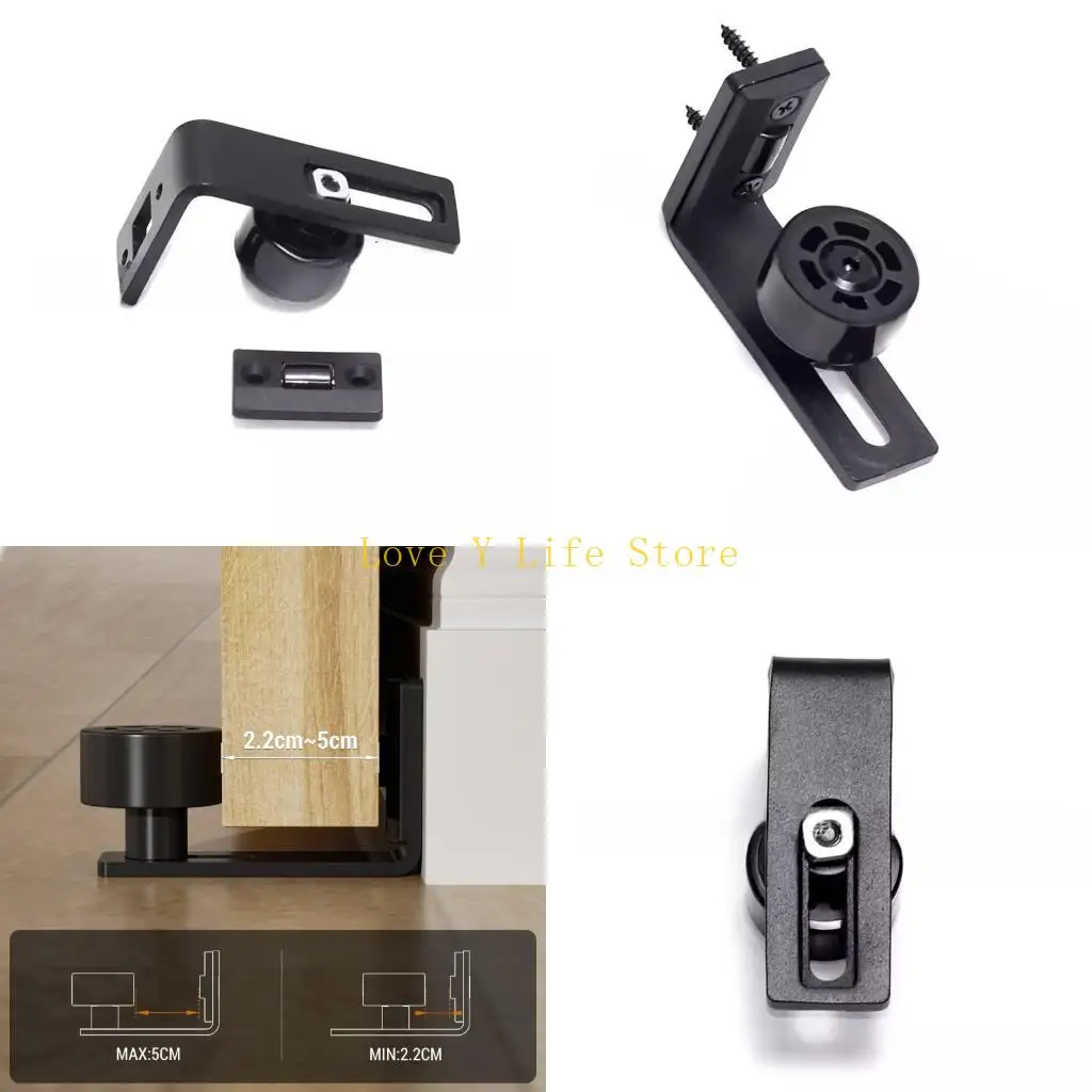 

L74C Тяжелая дверная дверная дверная дверная дверная рулон Нейлоновый колесный направляющий для дюйма 2 -дюймовый дверной