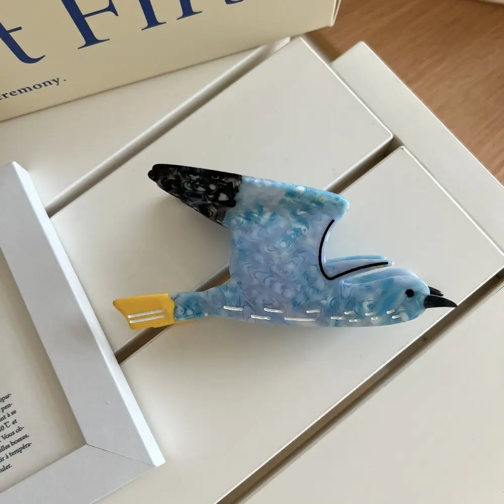 

Cute Cartoon Animal Shark Clip Creative Woodpecker Acetic Acid Hair Claw Headwear Korean Style Swallow Bird Hair Claw Travel