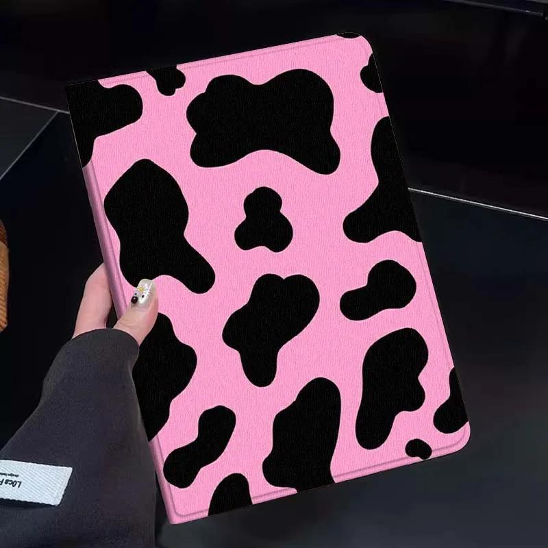 

Pink Cow Print Cartoon Tablet Case For Huawei Honor MatePad MediaPad Air 5 6 7 11 V6 V7 V8 V9 X9 X8 T10 T10s C5e T5 Gift