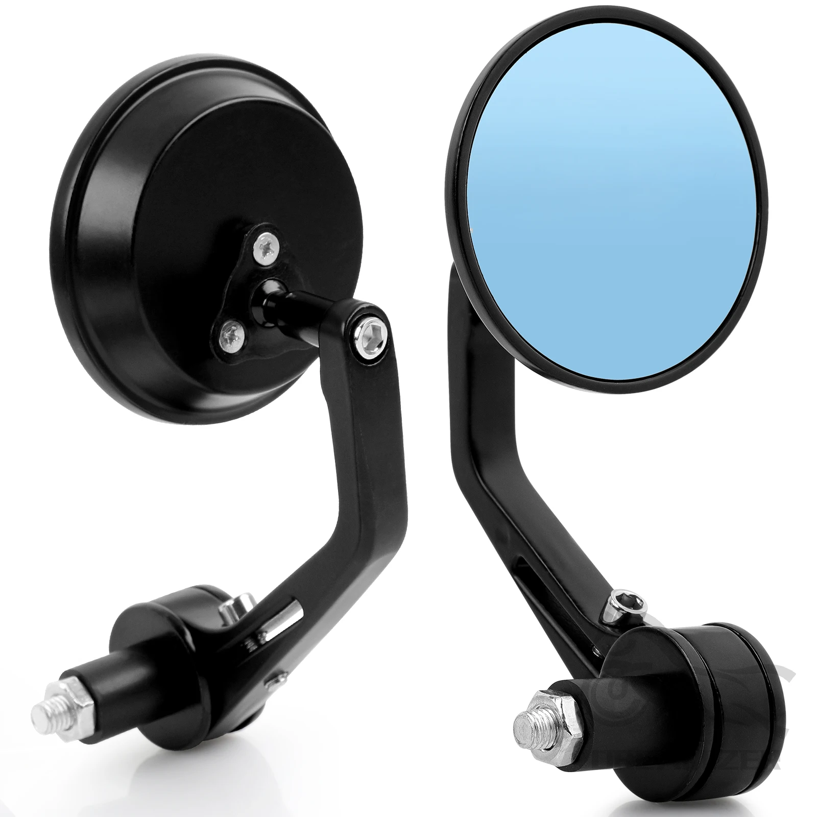 Black Shake-proof Off-Road Teardrop Adventure Mirrors Door Hinge Mirror For Wrangler JK CJ YJ TJ