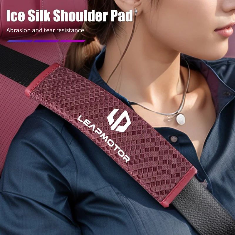 

2Pcs Car Seat Belt Cover Shoulder Strap Pad Auto Interior Accessories For Leapmotor T03 S01 C11 C01 C10 Leap Motor