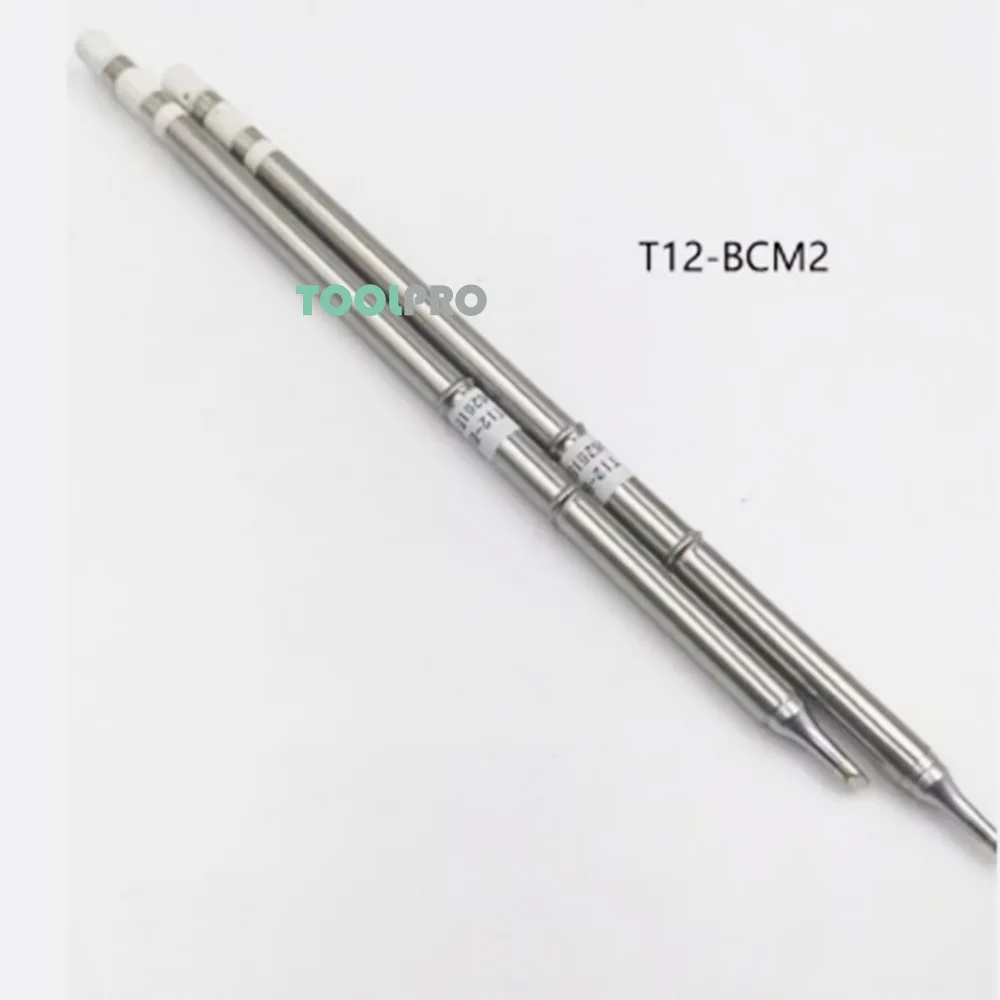 T12-BCM2 BCM3 Soldering Iron Tips Bevel with Indent Welding Tools for Fx951 Soldering Station T12 Replacement BK969D