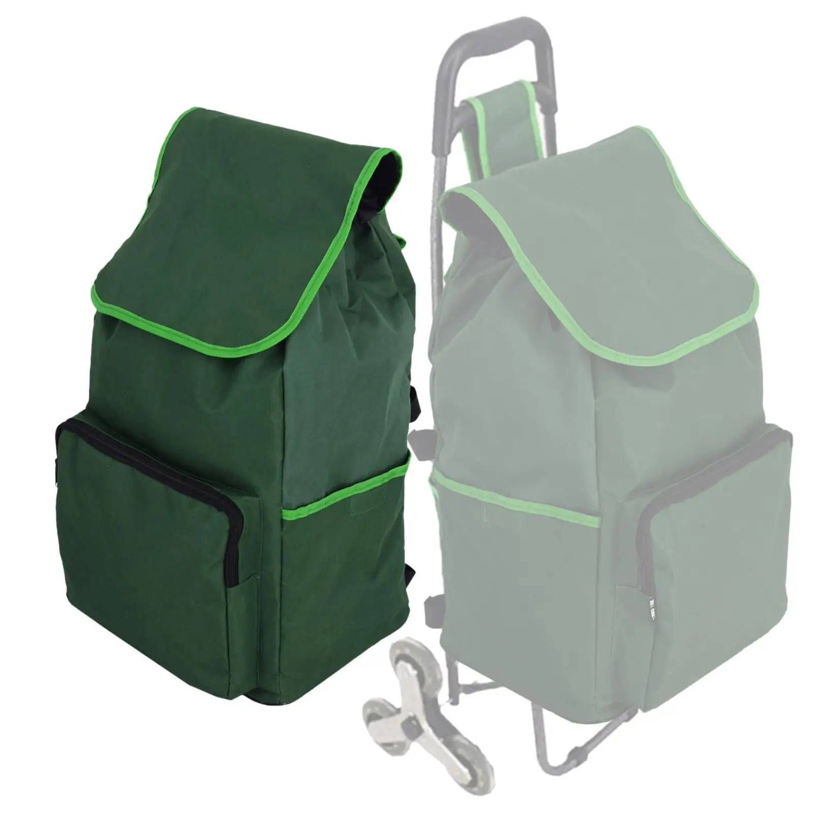 

Folding Shopping Hand Cart Replacement Bag 31x23x53cm Shopping Cart Bag