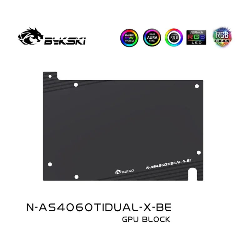 Bykski N-AS4060TIDUAL-X GPU для ASUS Dual GeForce RTX 4060Ti OC видеокарта с водяным охлаждением/радиатором