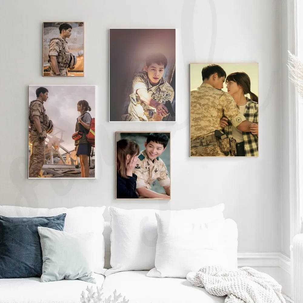 1pc Descendants of the Sun Song Joong-ki Poster Paper Print Home Living Room Bedroom Entrance Bar Restaurant Cafe Art Painting