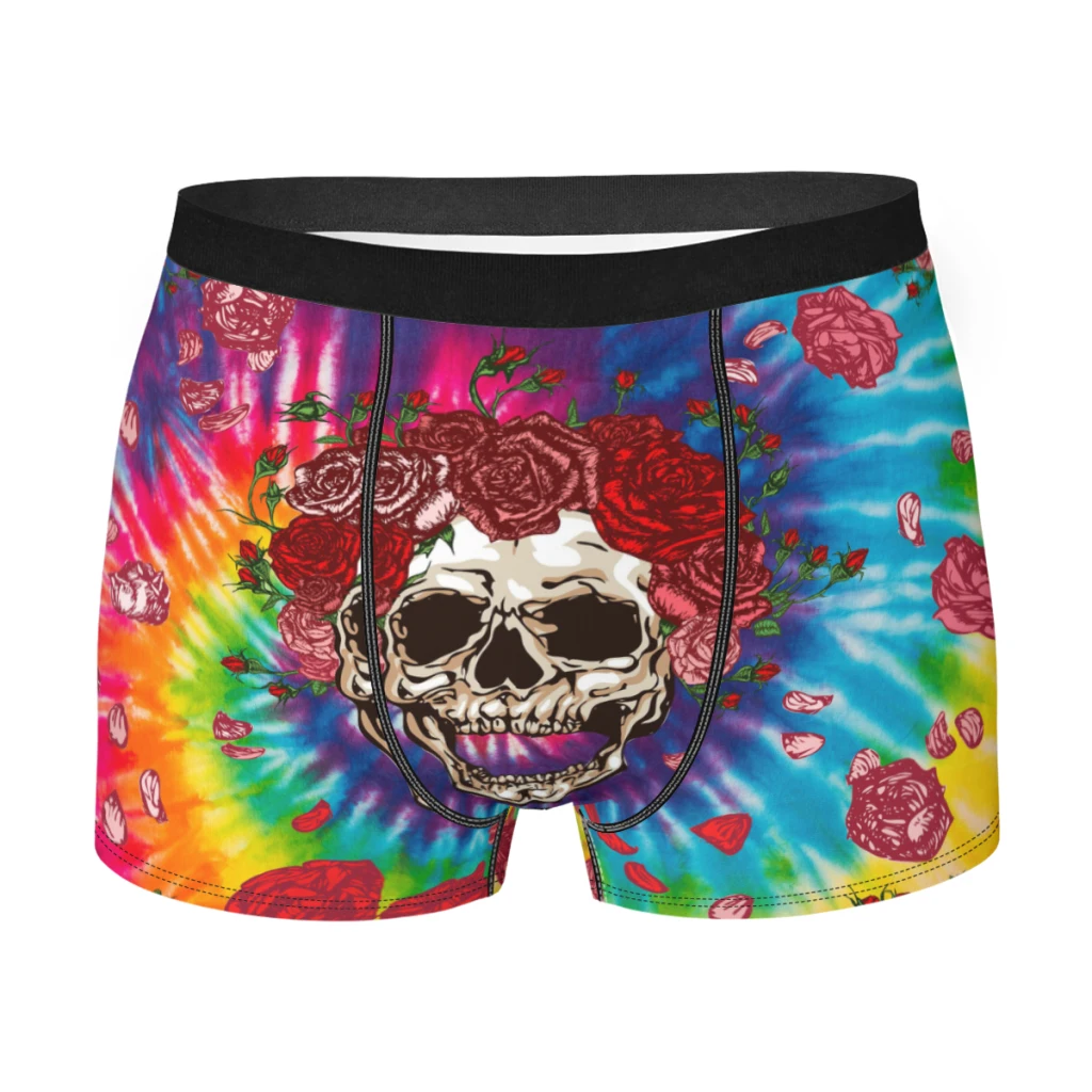 

Greatful Dead Tie Dye Design Boxer Men's Panties Underpants Male Breathable Man Boxershorts Underwear For Men