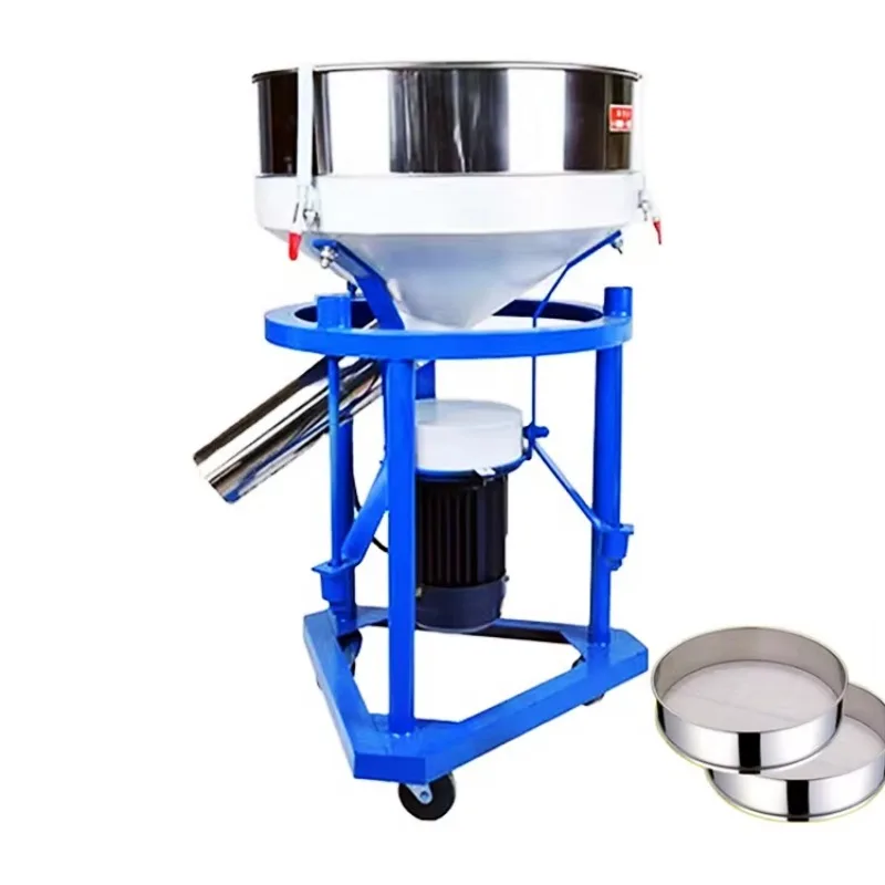 

Electric Stainless Steel Vibrating Screen Plastic Powder Food Vibrating Screen Flour Sieving Machine