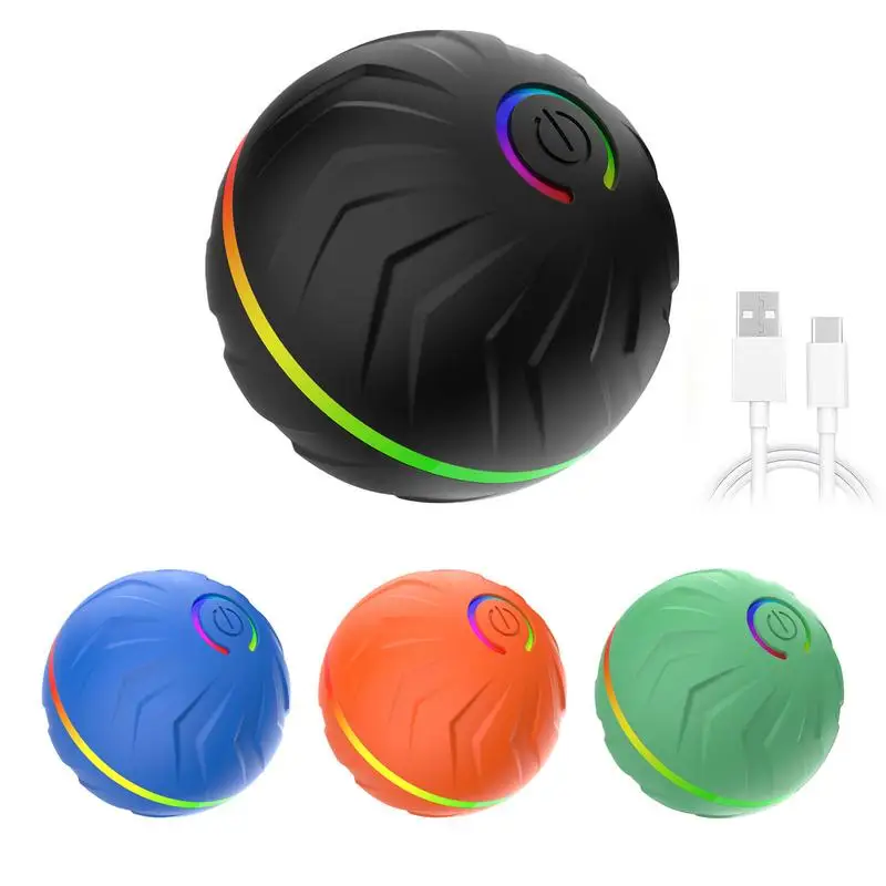 Smart Pet Ball Toy Dog Interactive Toy Automatic Moving Kitten Toys USB Rechargeable Ball Thrower For Dogs Dog Enrichment Toys