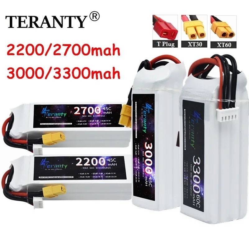 2200mah 2700mah 3000mah 3300mah 45C/60C 4S bateria Lipo 14.8V XT30 XT60 T wtyczka FPV wyścigowy dron zdalnie sterowany Quadcopter samochodów