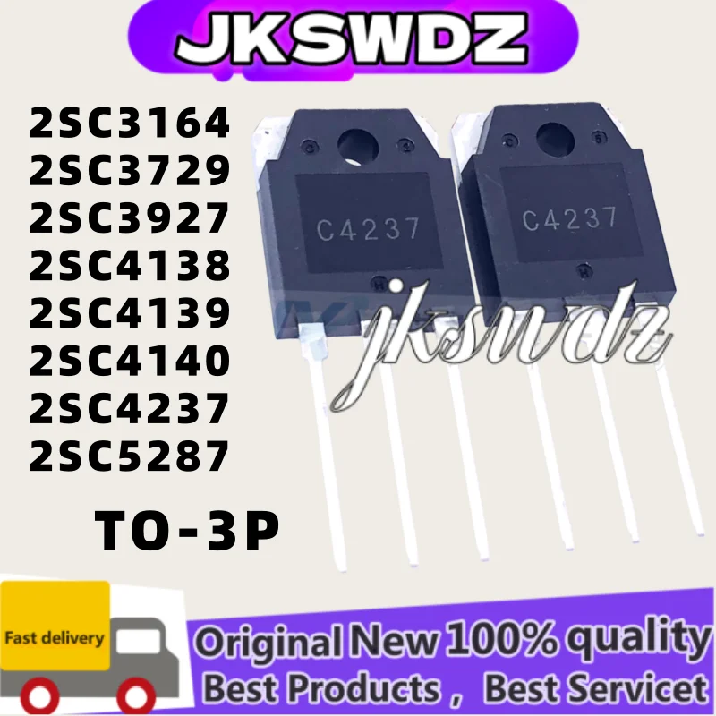 

10pcs 100% new 2SC3164 2SC3729 2SC3927 2SC4138 2SC4139 2SC4140 2SC4237 2SC5287 C3927 C4138 C4139 C4140 C4237 C5287 TO-3P
