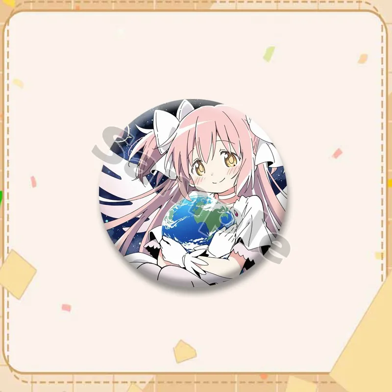 Niedliche Madoka Kaname Emaille-Pins Anime-Mädchen Cosplay Brosche Rucksack Kleidung Hut Deko Schmuck Cartoon-Charakter Abzeichen Geschenke für Freunde – Detail 10