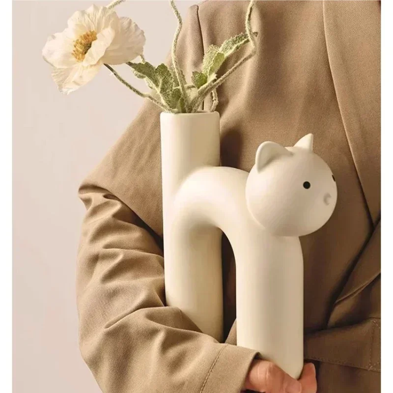 

Vase ceramic cream wind cute ornament home decoration