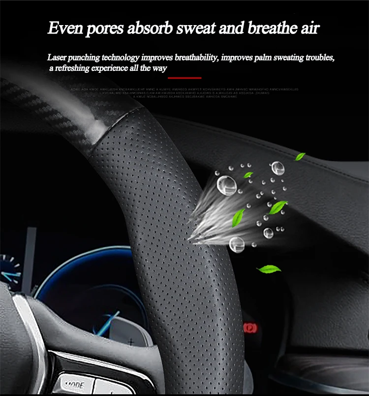 Steering wheel cover set for Suzuki Vitra Kaiyue Xiaotu Tianyu sx4 Yuyan Fengyu carbon fiber car accessories  car wheel cover