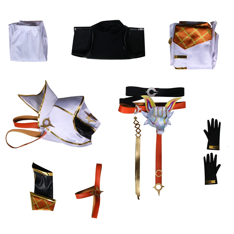 Spel Lol Heartsteel Yone Cosplay Kostuum Pruik Synthetische Highlights Haar Mannen Halloween Party Carnaval Rollenspel Uniform Accessoires - afbeelding 1