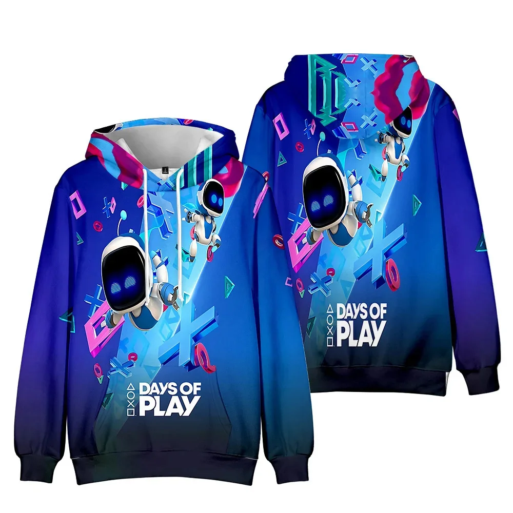 2024 Astro Bot Hoodie Incredibox Sweatshirt Funny Cartoon Game  Clothes Graphic Clothes Costume For Kids Robot Tops