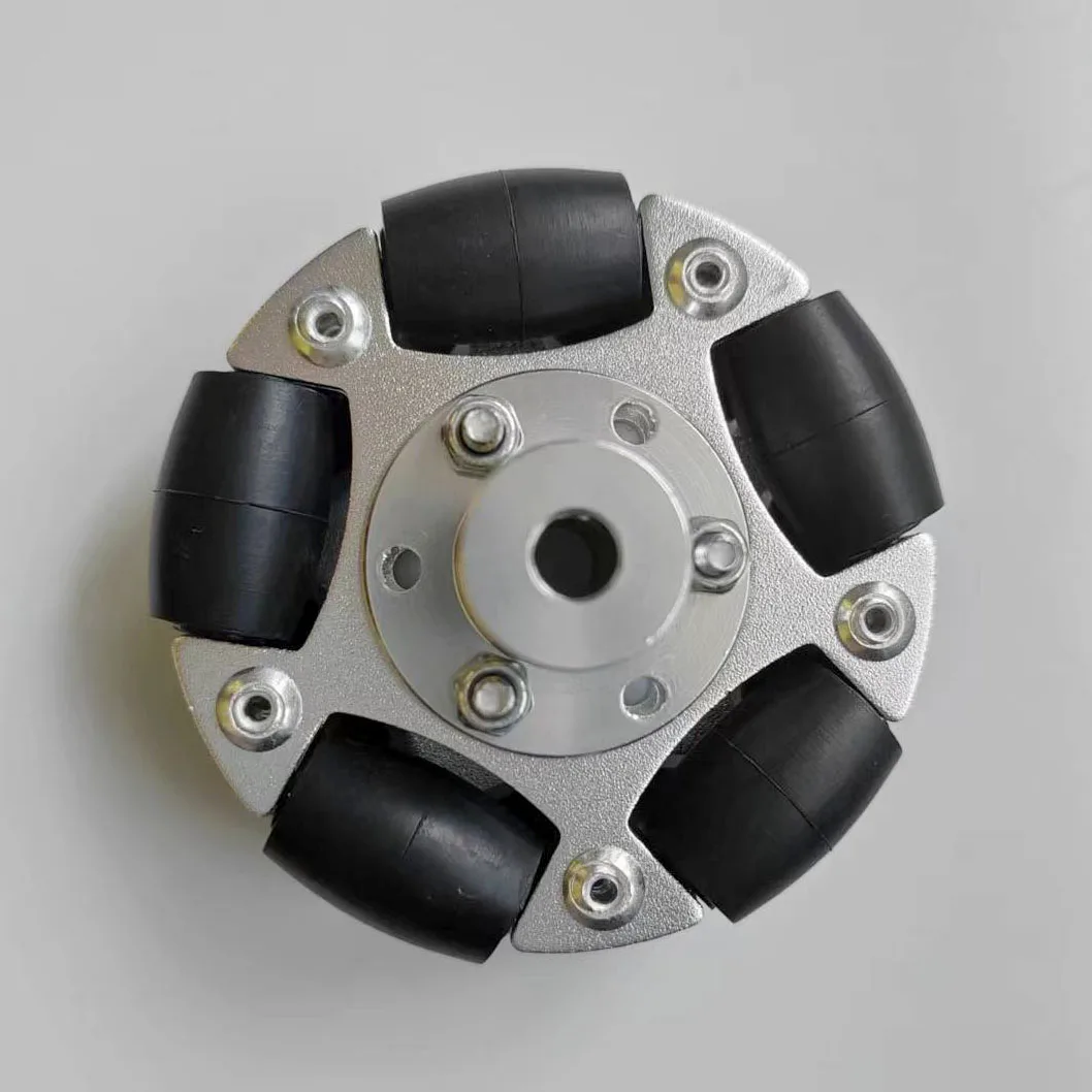 60mm/75mm  Omni-Directional Robot Car Wheel Aluminum Alloyl with Optional Aperture of 3mm 4mm 5mm 6mm 8mm