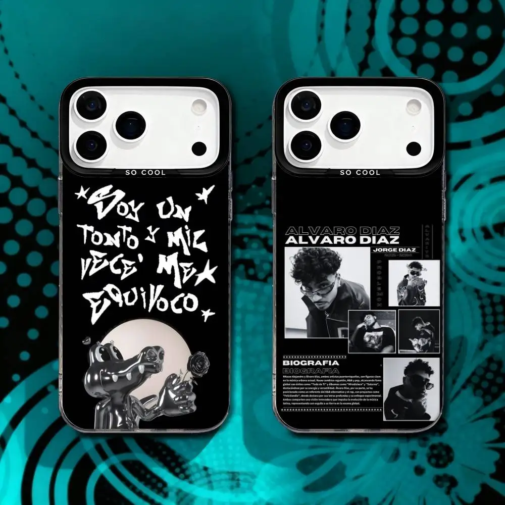 

A-Alvaro Diaz Mentiras SAYONARA For iPhone 17,16,15,14,13,12,X,8,Pro,Max,Plus,SE4,Air,Mini Anti-Slip Black IMD Matte Case
