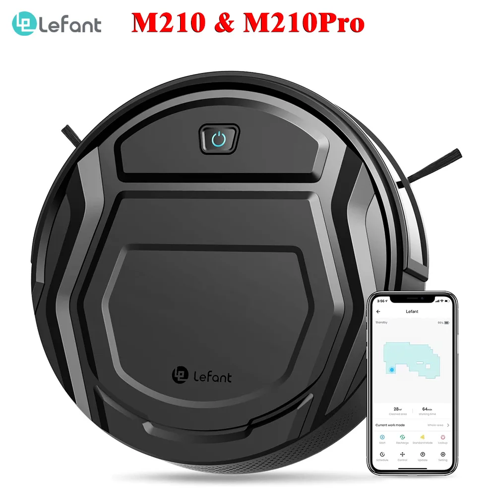 Lefant Máy Robot Hút Bụi M201 M210 Cho Thiết Bị Gia Dụng WiFi Ứng Dụng Alexa Điều Khiển Giọng Nói Càn Quét 1800PA Thú Cưng Công Bằng Tầng thảm