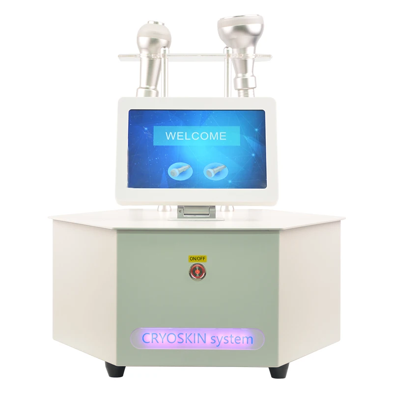 العلاج بالتبريد البرد الجلد كول كريوسكين الجسم التخسيس تشديد الحرارية T نظام الصدمات جهاز تخفيض الدهون الجمال