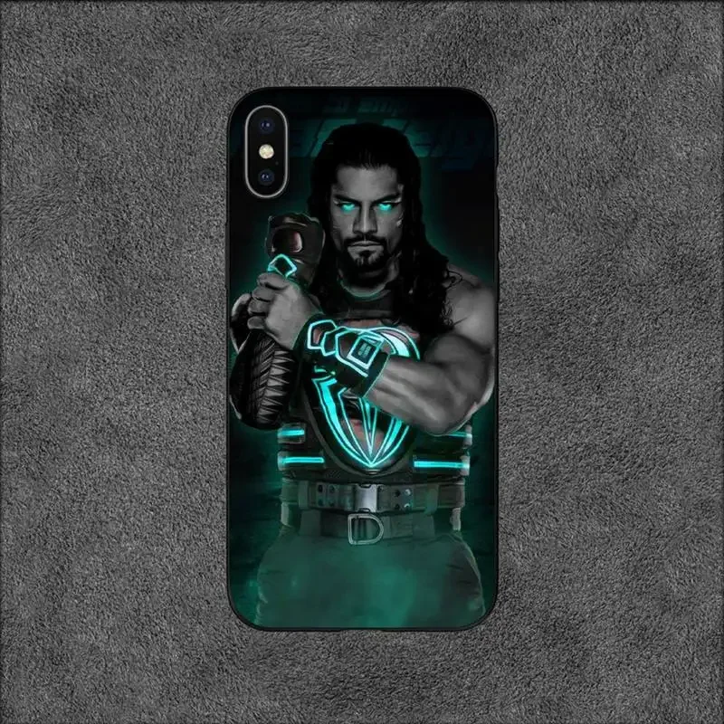 wrestling  star Roman Reigns Phone Case For iPhone 11 12 Mini 13 15 Pro XS Max X 8 7 6s Plus SE XR Shell