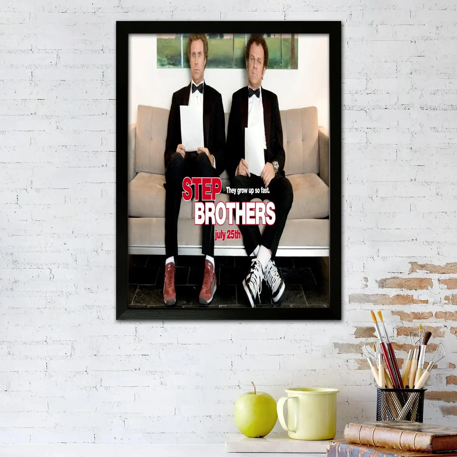 Step Brothers Canvas Art Poster and Wall Art, Picture Print, Modern Family Bedroom Decor,Decorative painting