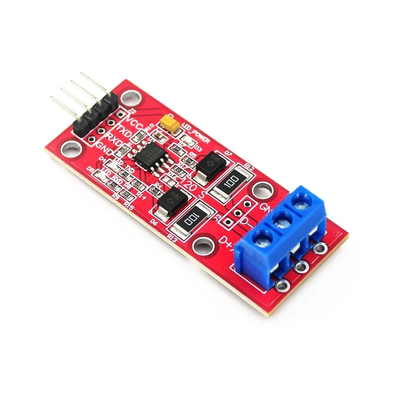 MCU - TTL to 485 module to serial port, UART level switching hardware, automatic control flow