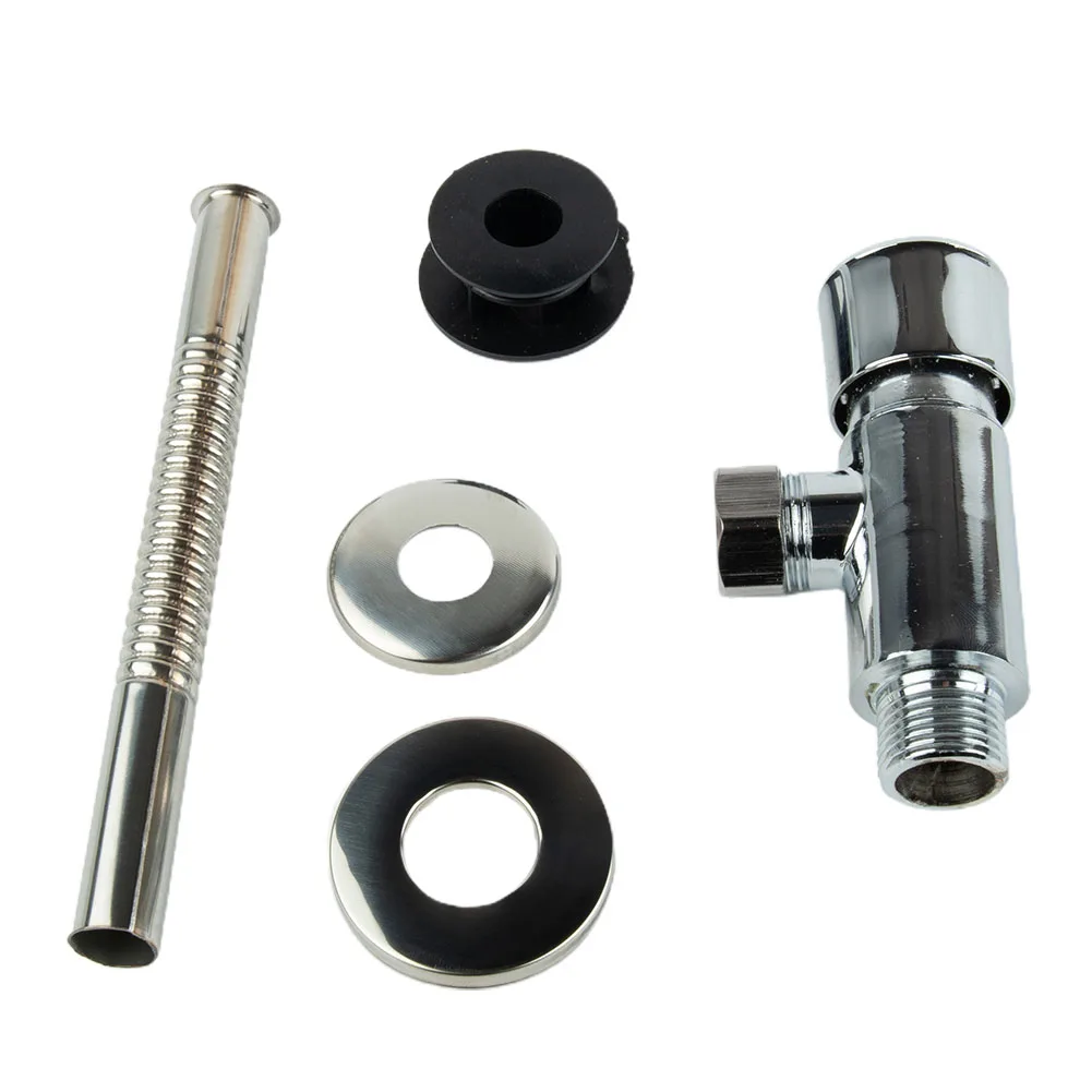 Manual Flush Valve Flush Valve DN15 20mm Silver With Accessories Flush Valve Hotel Office DN15 Urinal Flush Valve