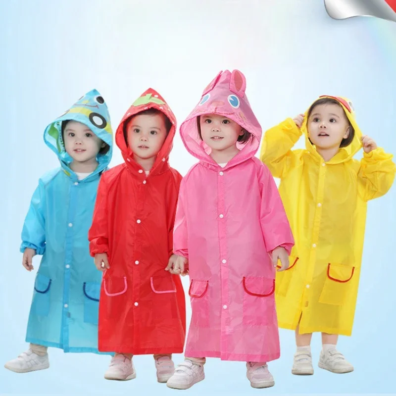 Kids Raincoat Cartoon Animal Style Outdoor Waterproof Kids Raincoat Boys Girls Rainwear Baby Raincoat Children Rain Coat