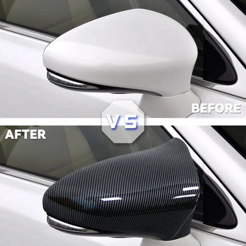 For LHD LEXUS IS ES GS LS CT RC F-Sport 2014-2020 Car Rearview Side Mirror Cover Wing Cap Exterior Door Housing Shell Trim