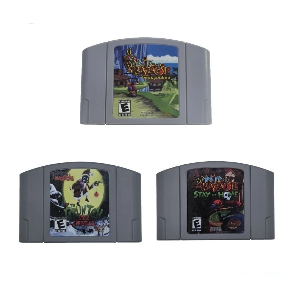 

N64 Game Cassette, US Version,Banjo-Kazooie Series， 64-bit English Game Cassette, Collection Hobbies, Toy Gifts