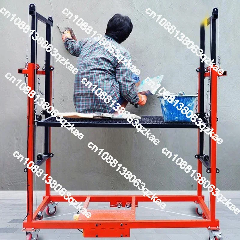 For 300kg 500kg New Fold Adjustable Portable Electric Scaffold 6m Lift Platform Safety Elevator Automatic Remote Control