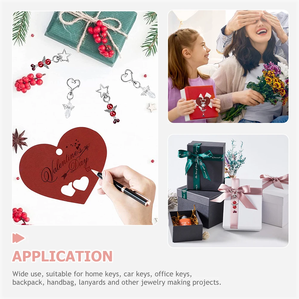 

30Sets Angel Keychains Creative Guardian Key Rings Hanging Tags Wedding Party Shower Birthday Gifts Angel Keychains