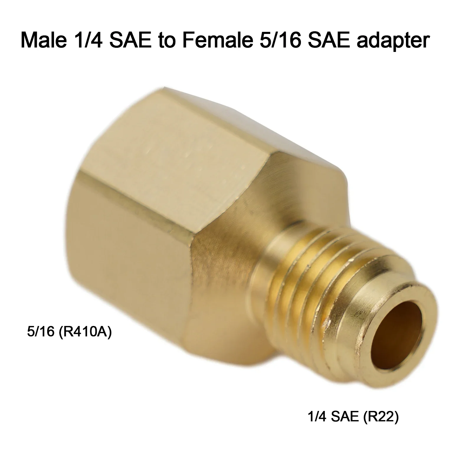 

Model R410a Adapter Quick Connect 1/4-5/16 SAE Adapter Adaptor Air Conditioner Conditioner Adapter Quick Coupling