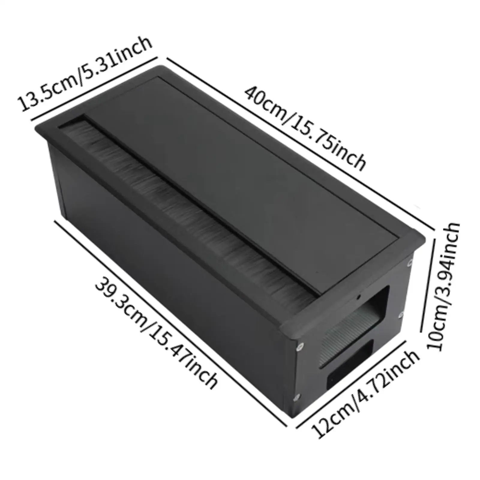 Computer Desk Cord Grommet, Rectangular Wire Organizer, Space Saving Thread Hole Cover Cable Management
